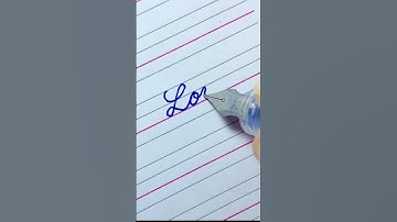“Love” in Cursive Writing #shorts #cursivewriting #calligraphy