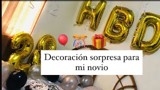 Decoración en la habitación para cumpleaños de mi novio/ SORPRESA!! -  YouTube