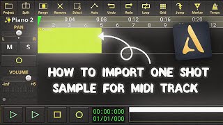 How to import sample in midi track on Audio evolution mobile screenshot 4