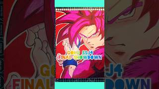 Drawing Goku SSJ4 form 🥶🥵😱 from Dragon Ball DAIMA ✨#dragonball #goku #shorts #howto