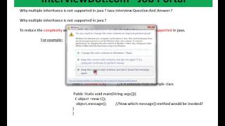 Why multiple inheritance not supported in Java