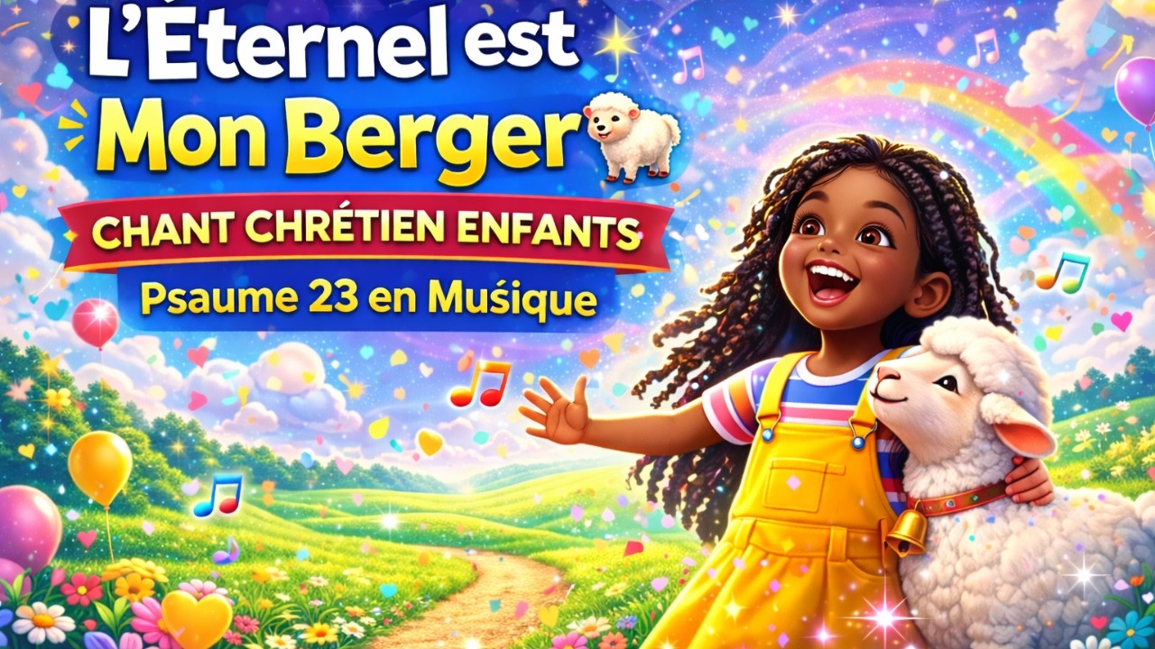 L’Éternel est Mon Berger 🐑 | Chant Chrétien Joyeux pour Enfants | Psaume 23 en Musique