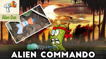 Swamp Attack Alien Commando with a Laser Gun | realistified monster