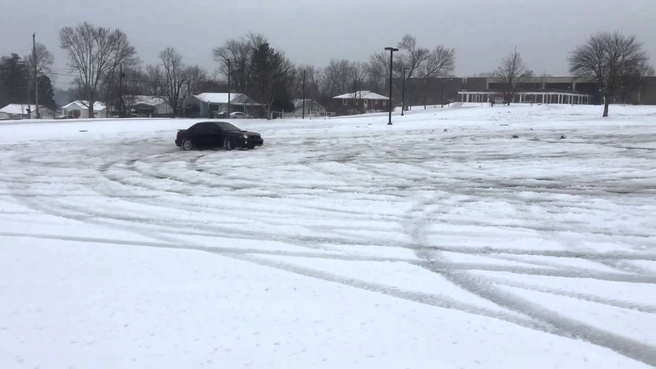 Subaru wrx snow drift