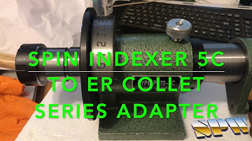 Spin Indexer for milling machine with ER collet adapter