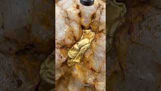 Natural Gold Extraction from Quartz | Real Cleaning &amp; Chiseling#NaturalGold#GoldFromQuartz#GoldExtra