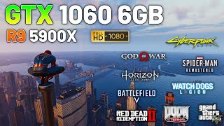 Nvidia Gtx 1060 6Gb Ryzen 9 5900X 10 Game Test 1080P