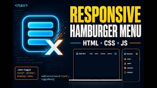 How to Build a Responsive Hamburger Menu with HTML, CSS, and JS Update