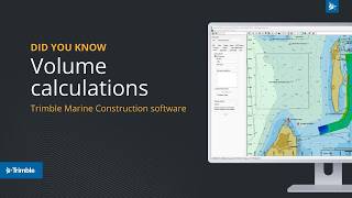 Calculating Volumes in Trimble Marine Construction software