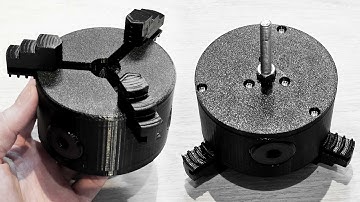 3D Printed Lathe Chuck for Power Drills with Adjustable Jaws