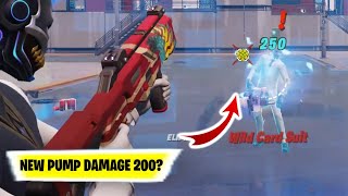Fortnite NEW PUMP DAMAGE (2023) | New pump shotgun Fortnite Damage | Can the new pump shotgun 1 Pump