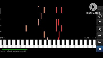 [ BLACK MIDI ] Memory Reboot - VØJ, Narvent - Piano Tutorial - Sheet Music & MIDI