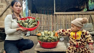 Full video, Daily life, Harvesting vegetables and fruits, Wrapping cakes to sell at the market