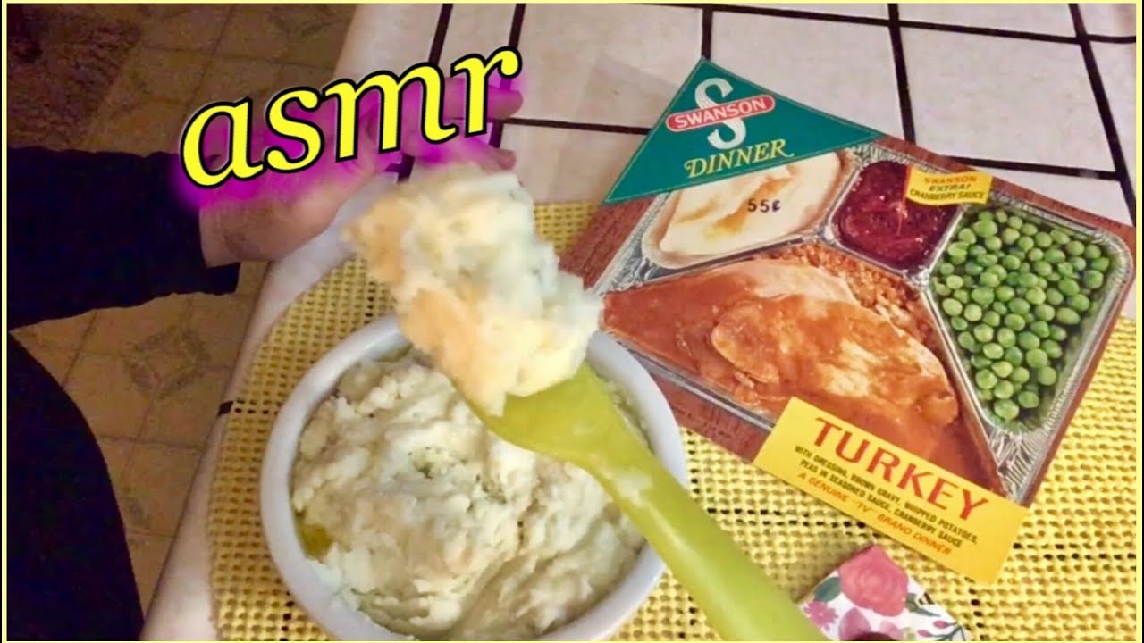 Angela Bright Mashed Potatoes, butter and my Memories of Swanson evening relaxation Quiet ASMR