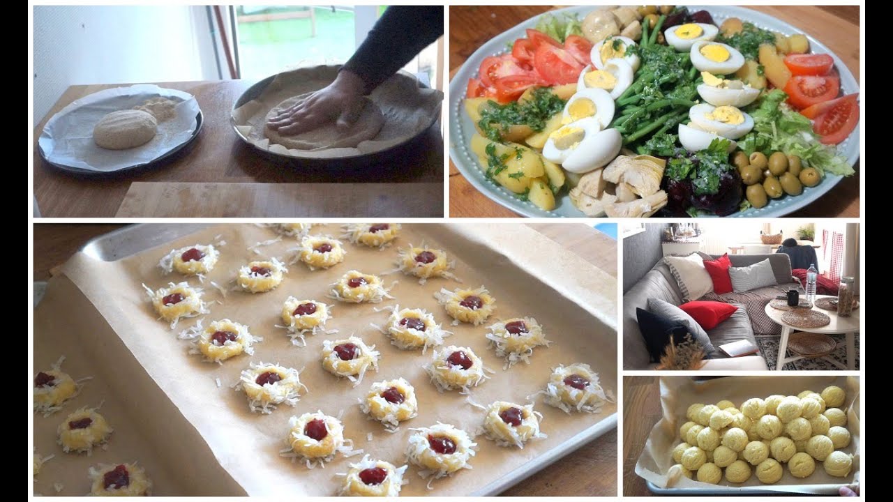 طبعا الشقا ماكايساليش حلوة الهمة و الشان خبز الزرع و عشاء بصلطة نسواز