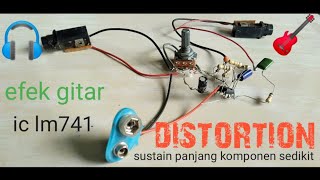 membuat efek gitar distortion sustain panjang