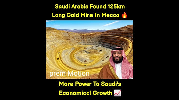 Saudi Arabia has made a groundbreaking discovery with a massive 125 km long gold mine#gold#arabia