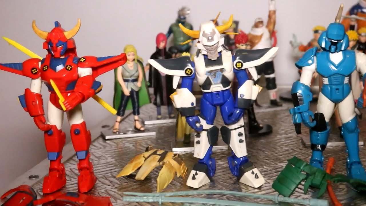 Unboxing de 5 caixas / pacotes bonecos Samurai Warriors anos 90, Naruto ...