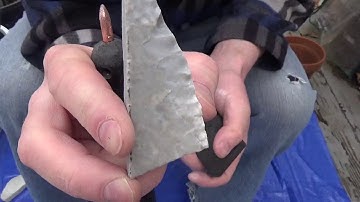 Flintknapping Pressure Flaking  1