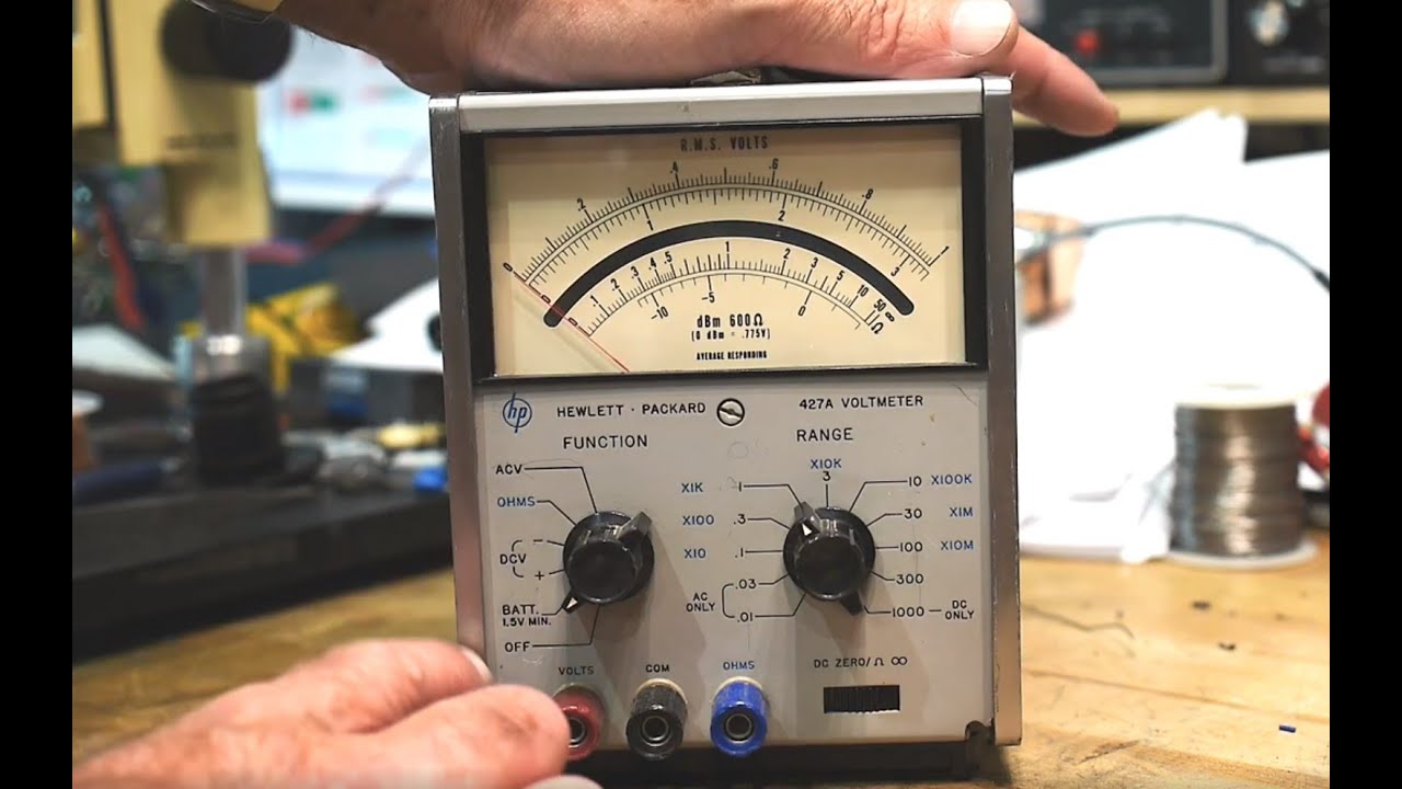 460 HP427A Vintage Multimeter (part 1 of 2) YouTube