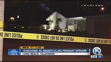Homeowner: No regrets killing pregnant intruder