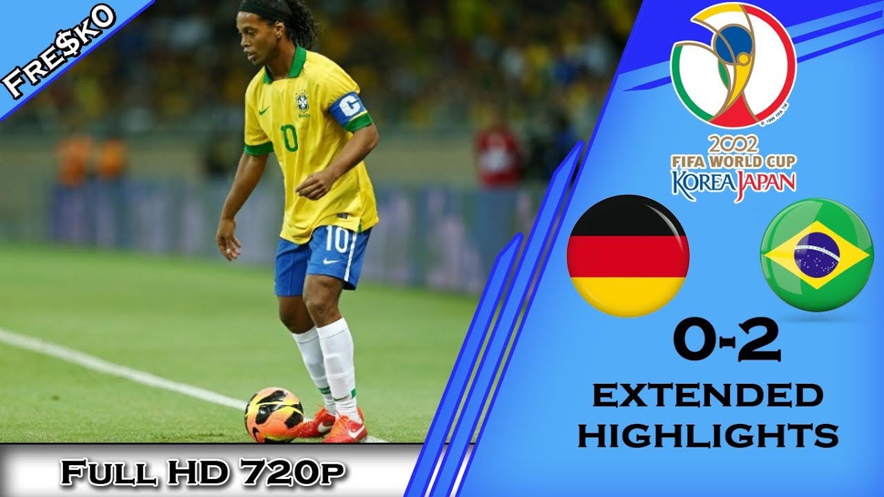 Germany Vs Brazil 0 2 World Cup 02 Finals All Goals Highlights English Commentary Hd Youtube