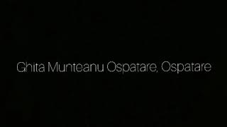 Ghita Munteanu-Ospatare, ospatare