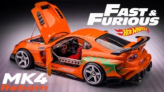 Fast and Furious Toyota Supra MK4 Reborn Hot Wheels Custom