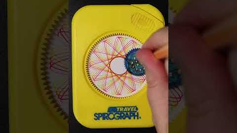 Beautiful Rainbow Spirograph Art for Beginners | Playing with My Travel Spirograph