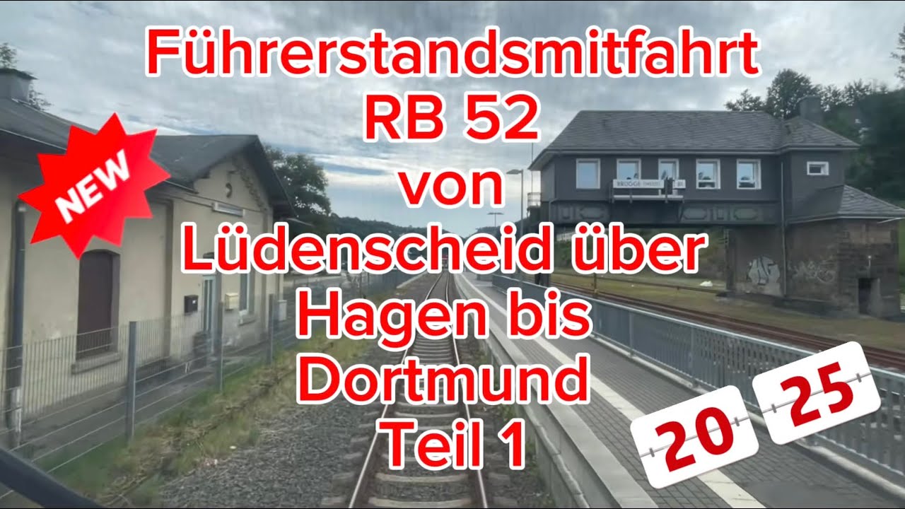 Führerstandsmitfahrt RB52 | Teil 1: Lüdenscheid ➔ Hagen | Volmetal-Bahn