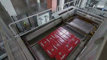 PalLinear high-level high-speed inline palletizer