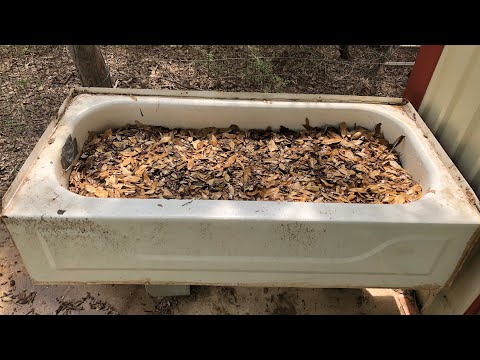 Turning A Tub Into Worm Bin Geoff Lawton Style You Turning A Tub Into Worm Bin Geoff, How To Make A Worm Farm In Bathtub
