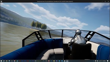 Unreal boat physics | Added 3rd Person Character | UE4 UE5 Water Physics