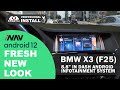 INFOTAINMENT UPGRADE INAV Android In Dash screen BMW X3 F25 Apple CarPlay Android Auto Google Maps