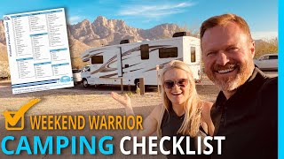 Class C RV Tour & ✅ Free Camping Checklist