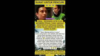 MOTOR OJOL DICURI ~ KASIHAN KELUARGANYA MAU MAKAN APA