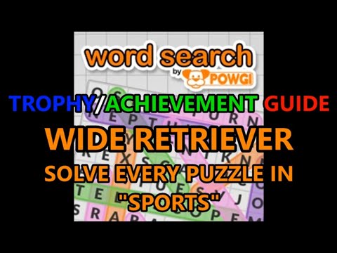 Word Search by POWGI: Wide Retriever Trophy Guide