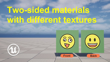 How to create two-sided materials with different textures in Unreal Engine 5