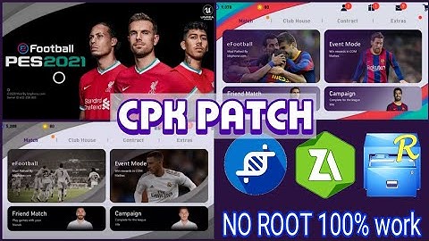 How to install Patch Pes 2020 Mobile (CPK Patch No Root) • Tutorial and Download