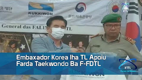 Embaxador Korea Iha TL Apoiu Farda Taekwondo Ba F-FDTL