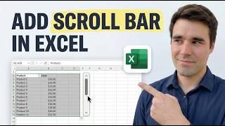 How To Add A Scroll Bar In Excel [Easy Hack]