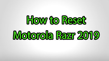 How to Hard Reset Motorola Razr 2019 - Pattern Unlock
