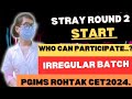 Stray round 2 counseling start .Irregular batch who can participate? #pgimsrohtakbscnursing#nursing