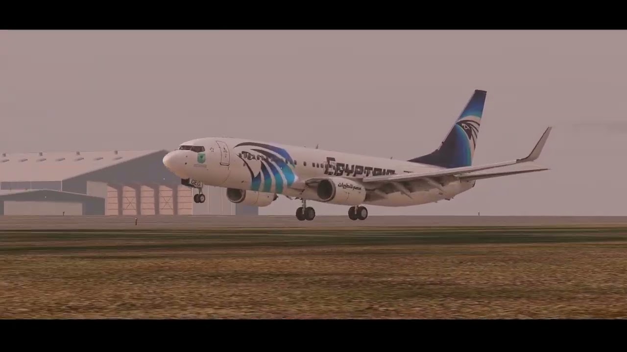 Foggy Amman Landing | Zibo 737 | X-Plane 12