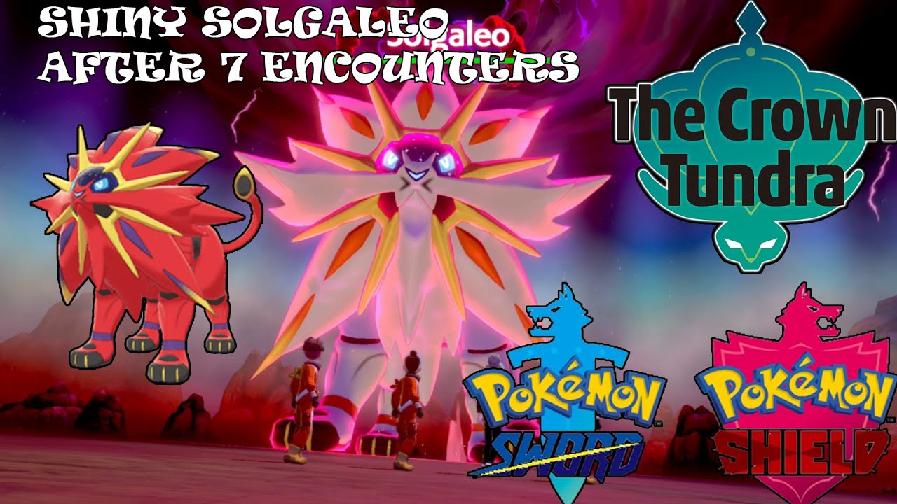 SHINY SOLGALEO! Crazy Shiny Luck in the Crown Tundra! Pokémon Sword &  Shield 