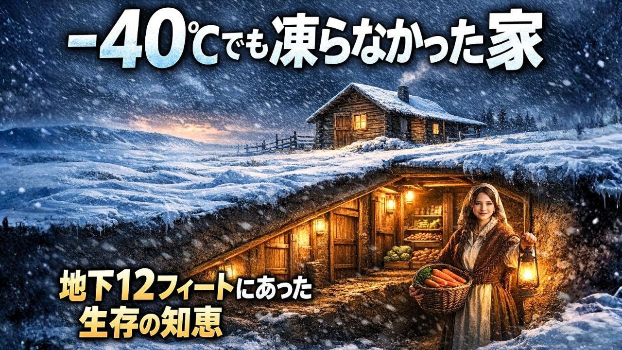 −47℃の極寒を越えた地下12フィートの貯蔵庫の秘密