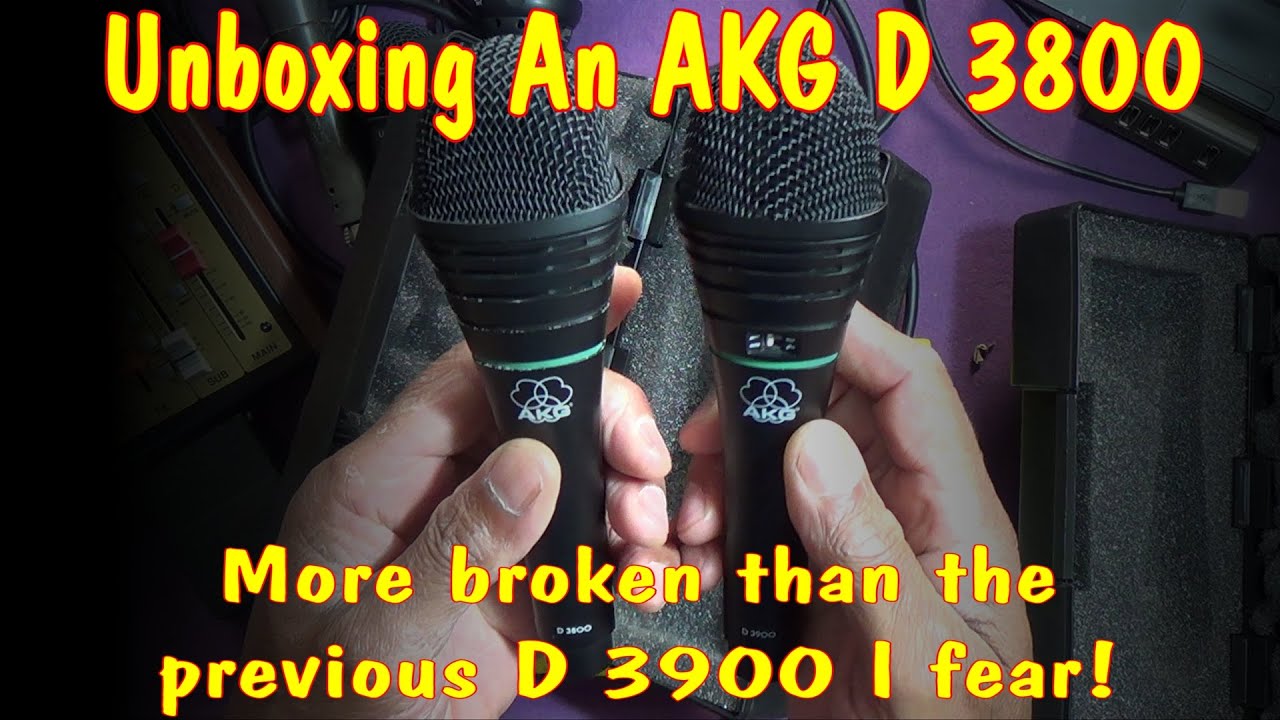 その他 AKG D 3900 AKG D 3800 - A replacment for the faulty D 3900 - Unboxing