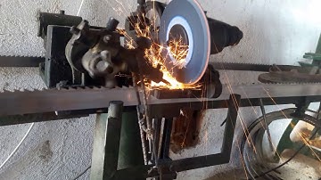 Şerit testere bıçağı otomatik bileme tezgahı. İzledikçe zevk veren video 😄