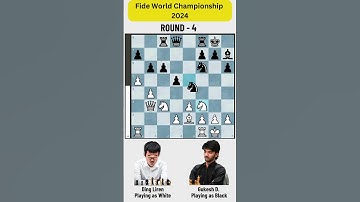 Gukesh D  VS Ding Liren. Fide World Chess championship 2024.Game 4.#chess #chessgame