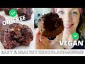 HEALTHY CHOCOLATE MUFFINS // VEGAN, OIL FREE AND LOW FAT DESSERT, SNACK